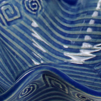 Wavy Bowl in Abstract Pattern